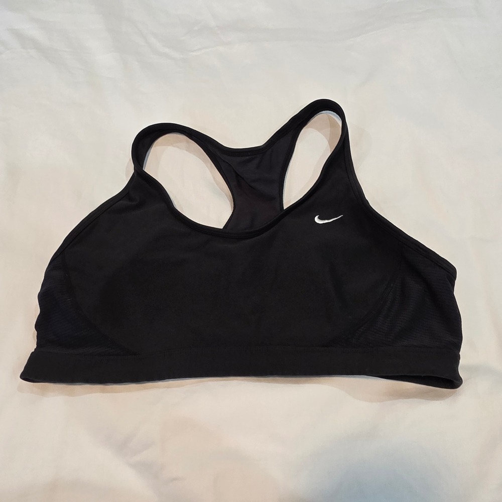 Nike Sports Bra Womens XL Black Good Dri-FIT Racerback 339328-010